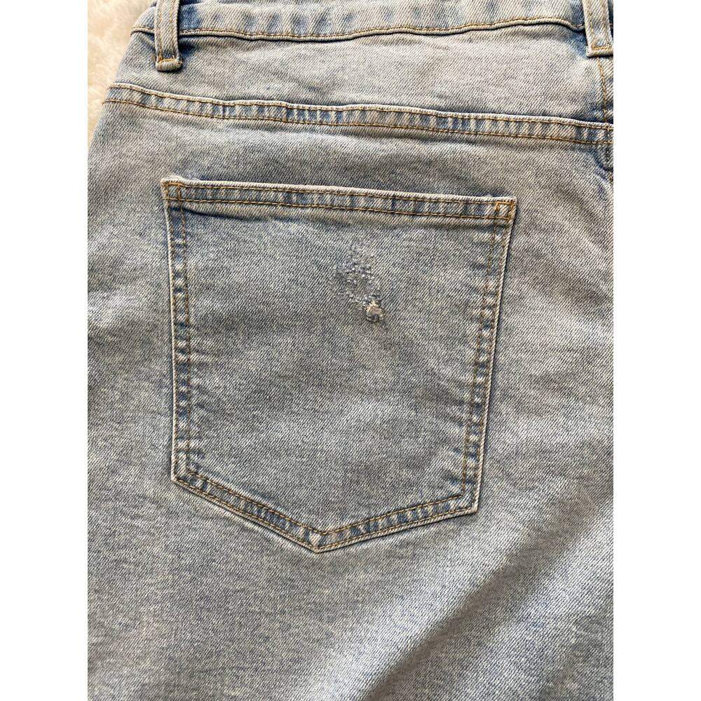 Cotton On Mid Rise Sylvie Denim Blue Jean Shorts NEW Size 14 - Picture 5 of 8